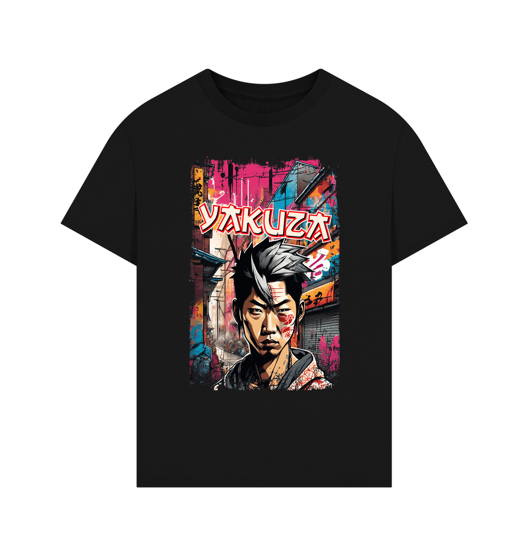 Black Printed T-shirt Front