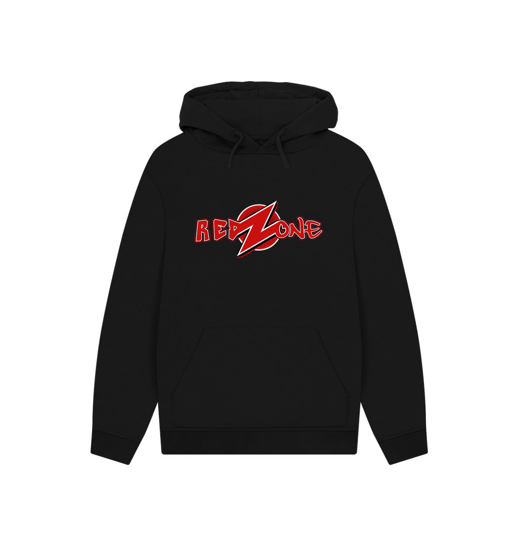 Black Printed Hoody Front
