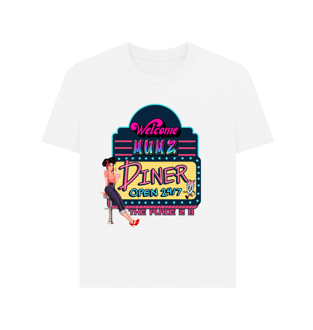 White Printed T-shirt Front