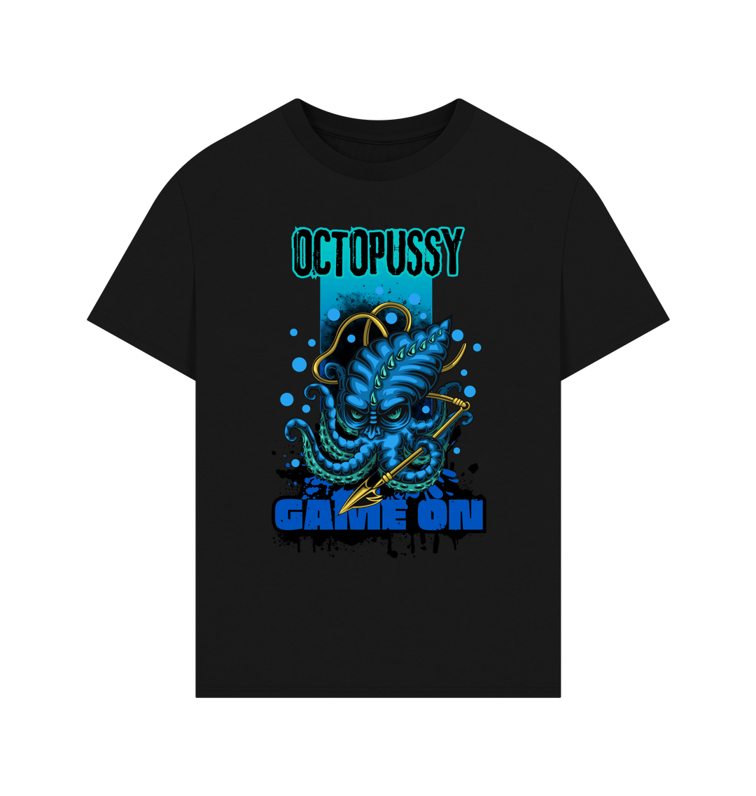 Black Printed T-shirt Front