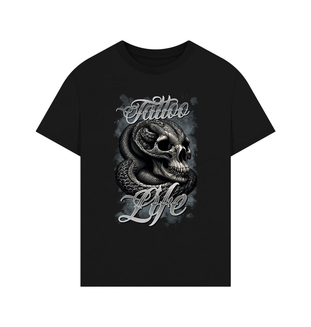 Black Printed T-shirt Front