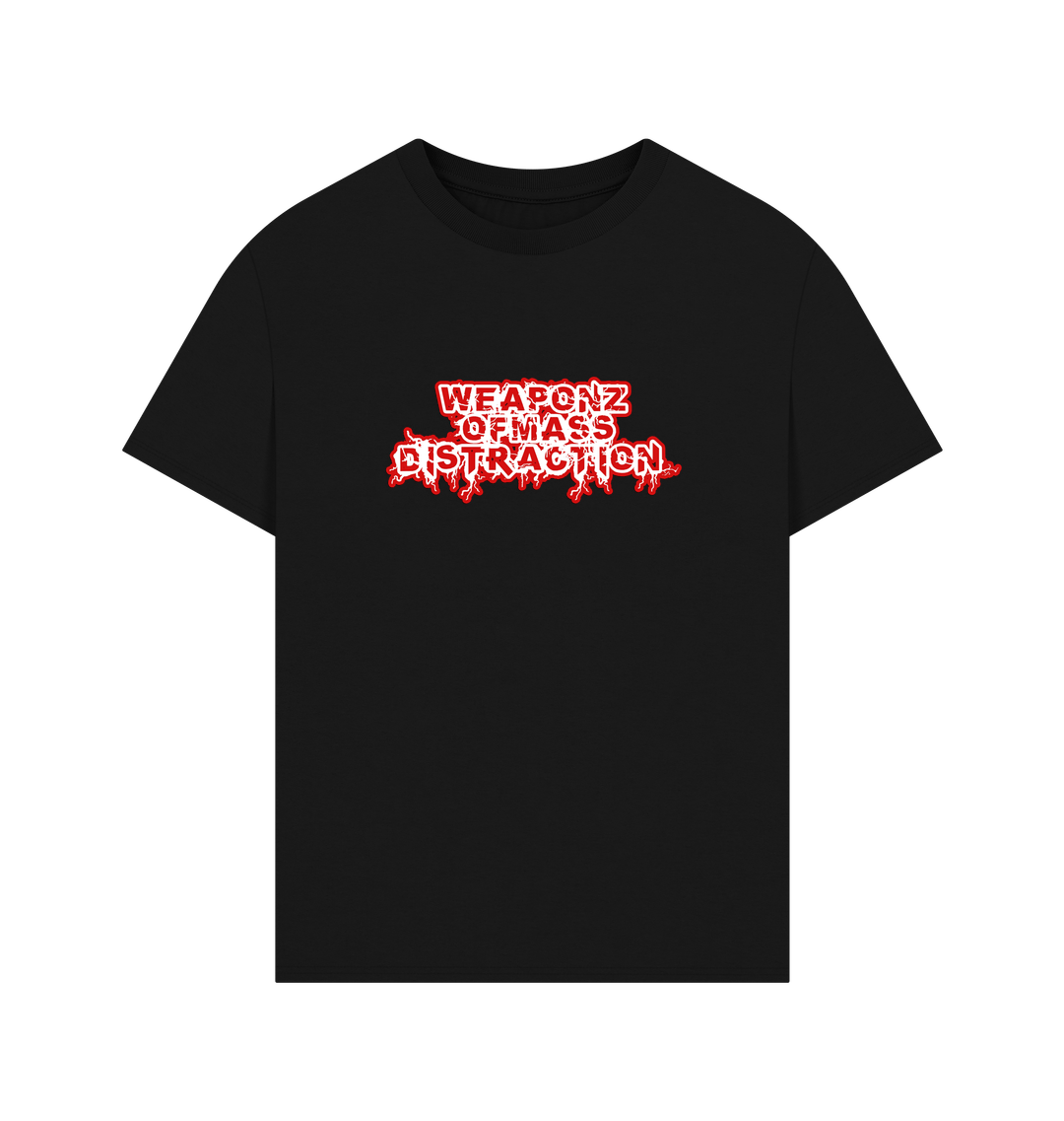 Black Printed T-shirt Front