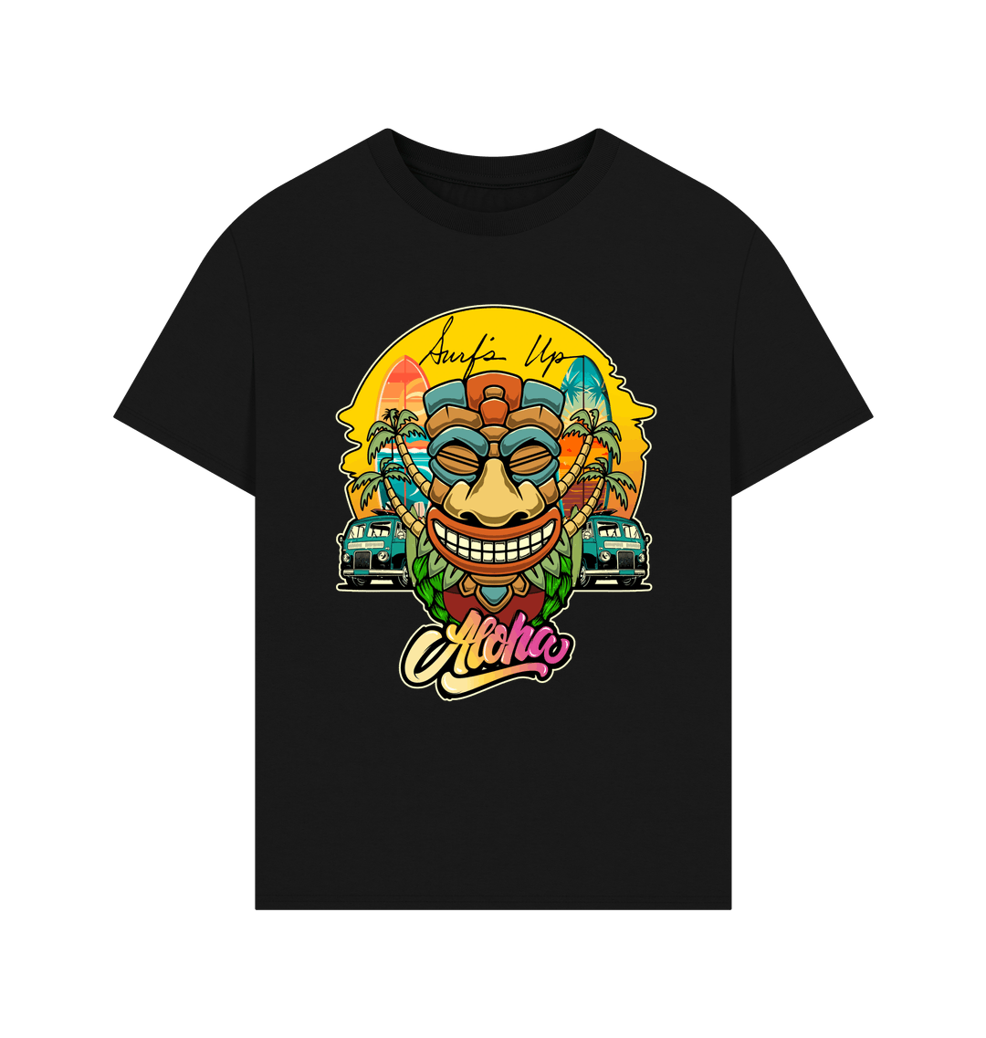 Black Printed T-shirt Front