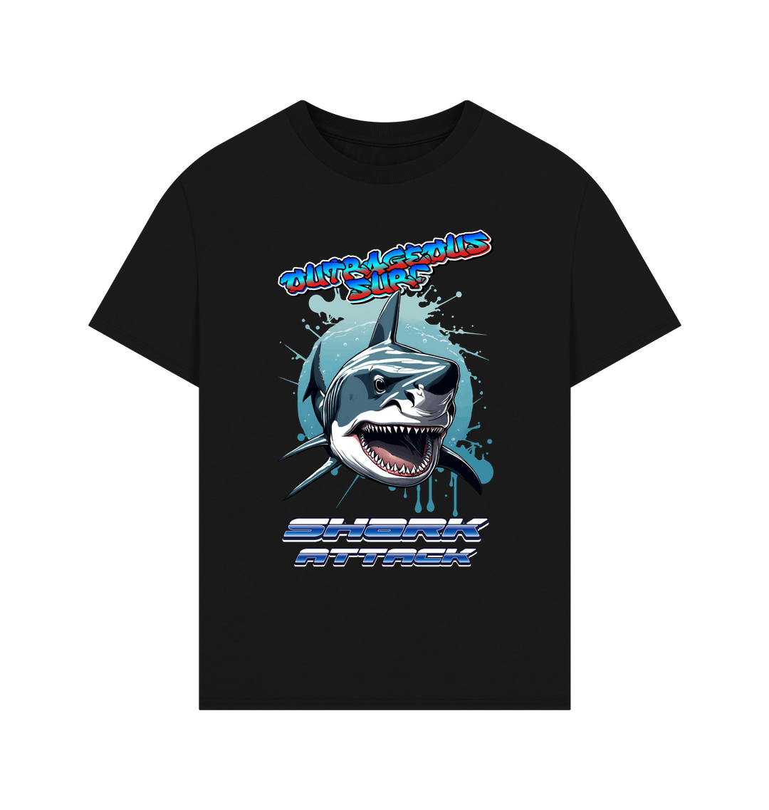Black Printed T-shirt Front