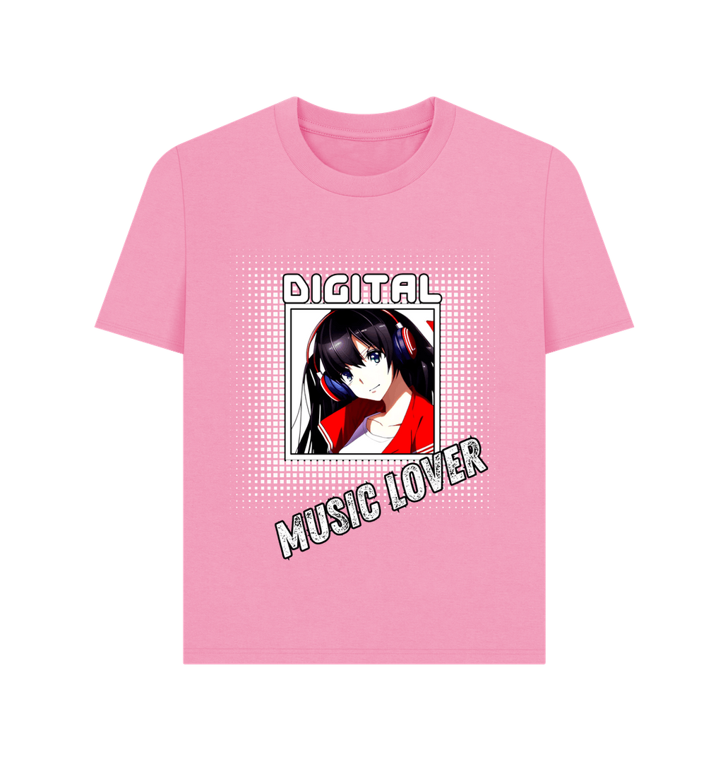 Rose Pink Printed T-shirt Front