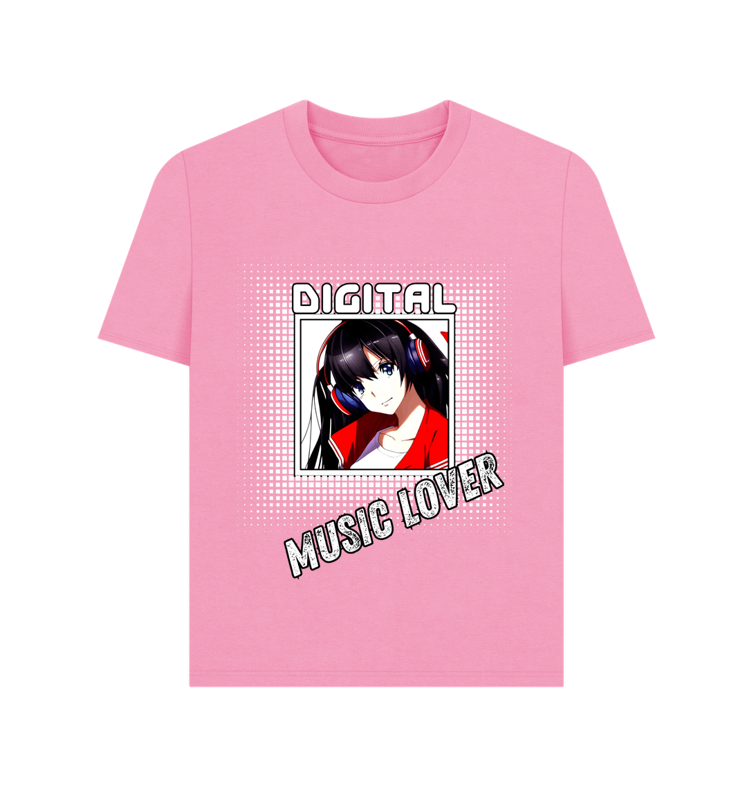Rose Pink Printed T-shirt Front