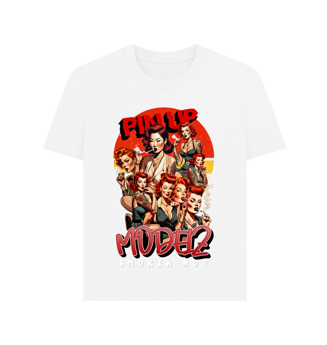 White Printed T-shirt Front