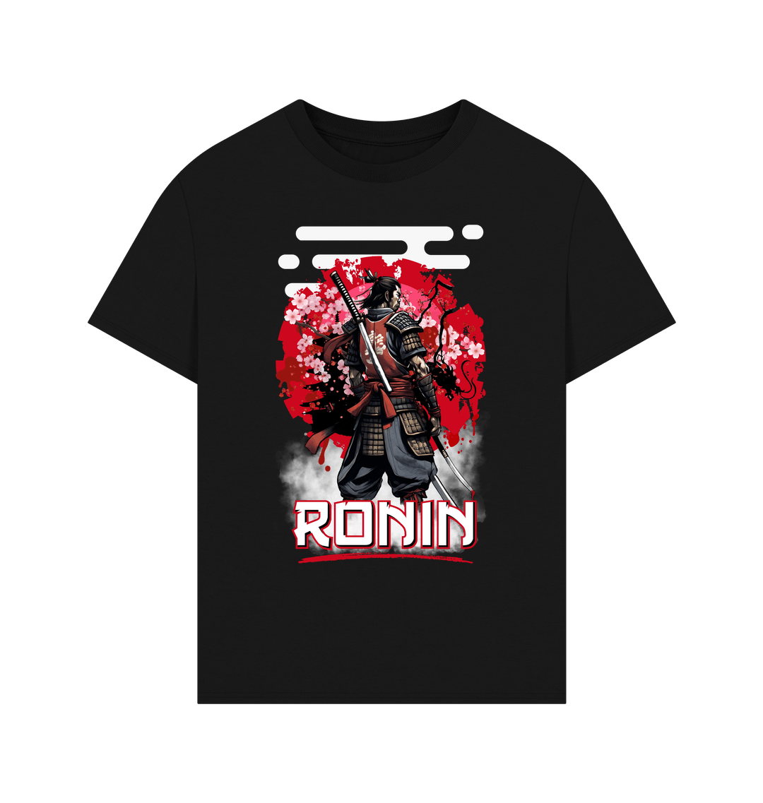 Black Printed T-shirt Front