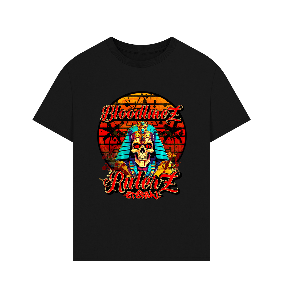 Black Printed T-shirt Front