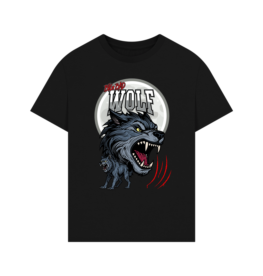 Black Printed T-shirt Front